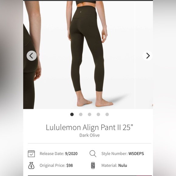 Lululemon Align Pant II 25" - Picture 7 of 8